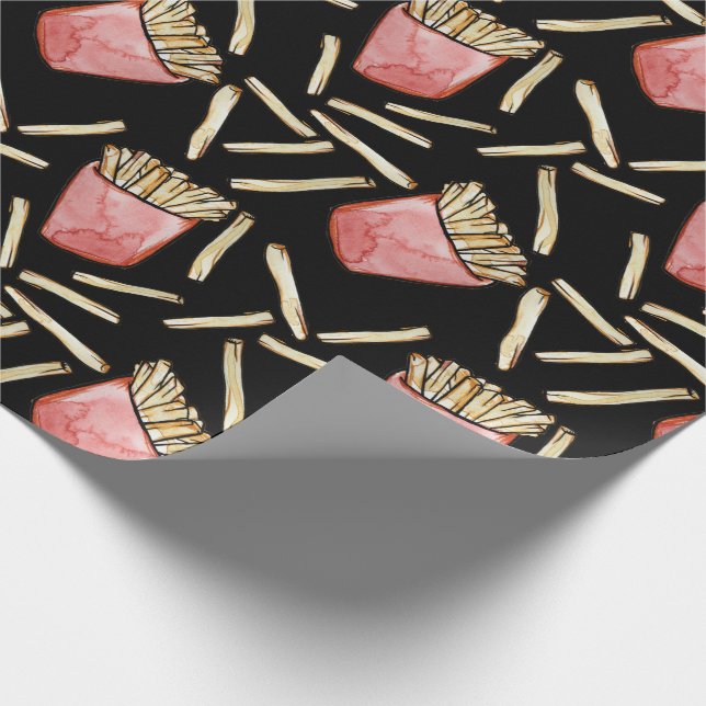 Papier Cadeau Les frites françaises sont géniales (Coin)