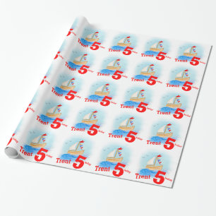 Papier Cadeau Les garçons appelés ont peint enveloppe