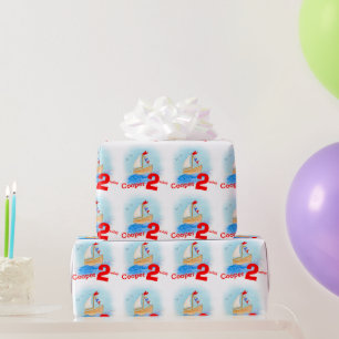 Papier Cadeau Les garçons appelés ont peint enveloppe