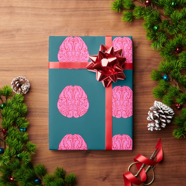 Papier Cadeau Les gens dans mon cerveau (Cadeau de vacances)