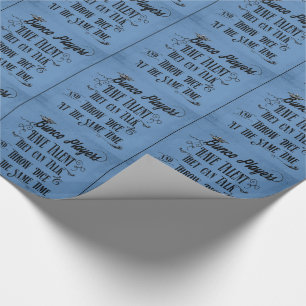 Papier Cadeau Les joueurs de Bunco ont le talent avec la