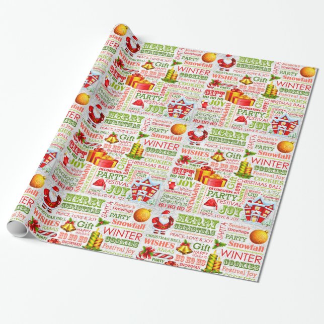 Papier Cadeau Les Joyaux De Noël (Déroulé)