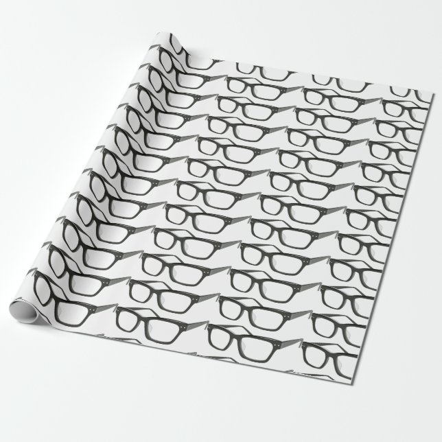 Papier Cadeau Les lunettes des yeux (Déroulé)