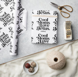 Papier Cadeau Les mamans cool aiment Jésus