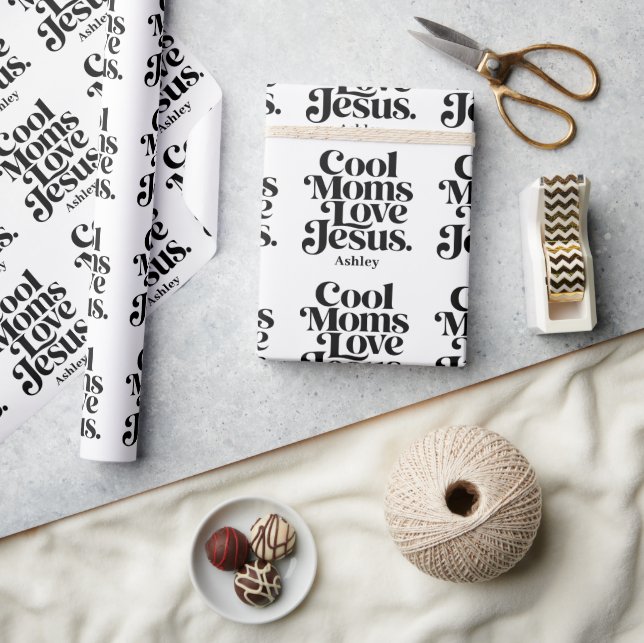 Papier Cadeau Les mamans cool aiment Jésus (Artisanat)