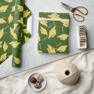 Papier Cadeau Les manchons d'or en l'air sur la fête du plaisir