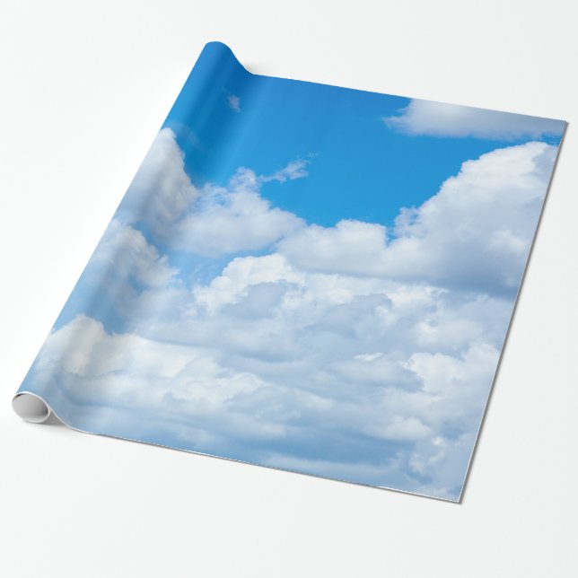 Papier Cadeau Les nuages du ciel bleu ciel Arrière - plan Ciel p (Déroulé)