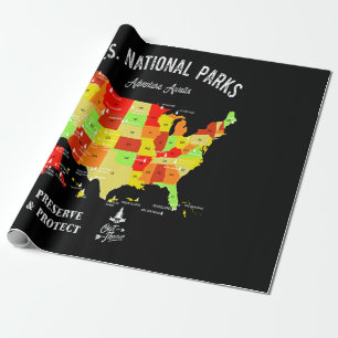 Papier Cadeau Les parcs nationaux des États-Unis sont un endroi