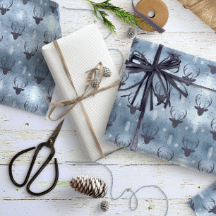 Papier Cadeau Les Patters de Christmas Blue ID861