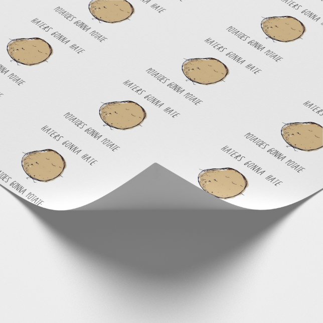 Papier Cadeau Les pommes de terre vont servir de papier d'envelo (Coin)