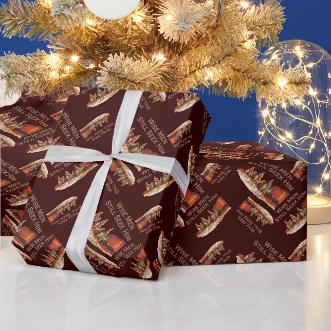 Papier Cadeau Les Sages Le Cherchent Toujours, Noël (Vacances)