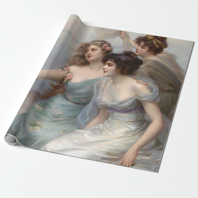 Papier Cadeau Les Trois Grâces D'Edouard Bisson (Déroulé)