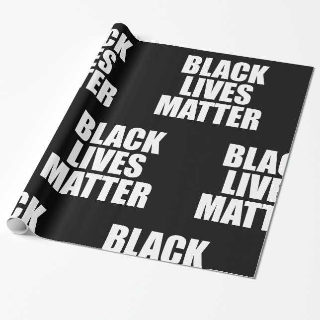 Papier Cadeau Les vies noires comptent (Déroulé)