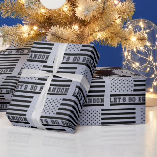 Papier Cadeau Let's Go Brandon American Flag
