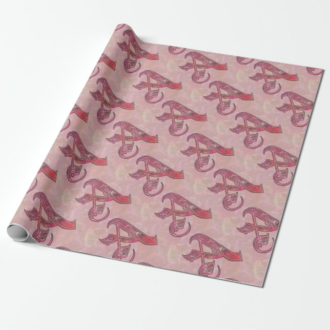 Papier Cadeau Lettre A (Déroulé)