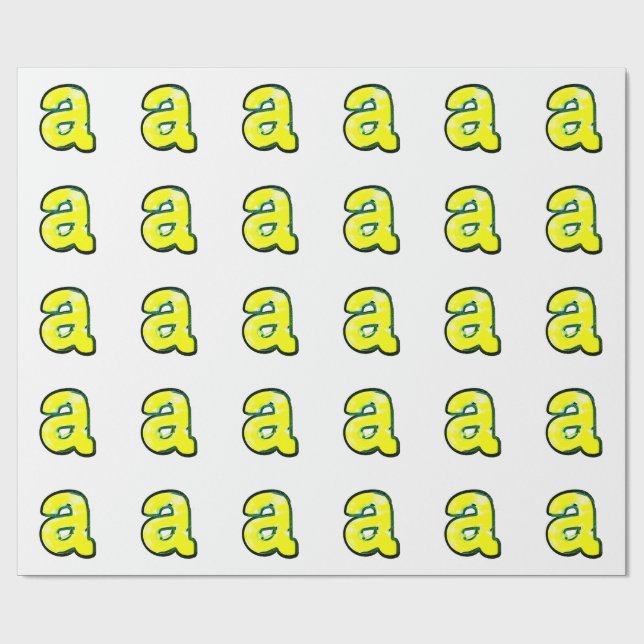 Papier Cadeau Lettre "a" THCA $THCBand (Plat)