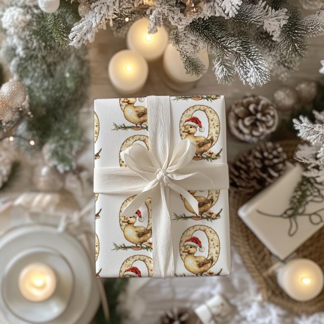 Papier Cadeau Lettre canard Noël Noël (Créateur téléchargé)