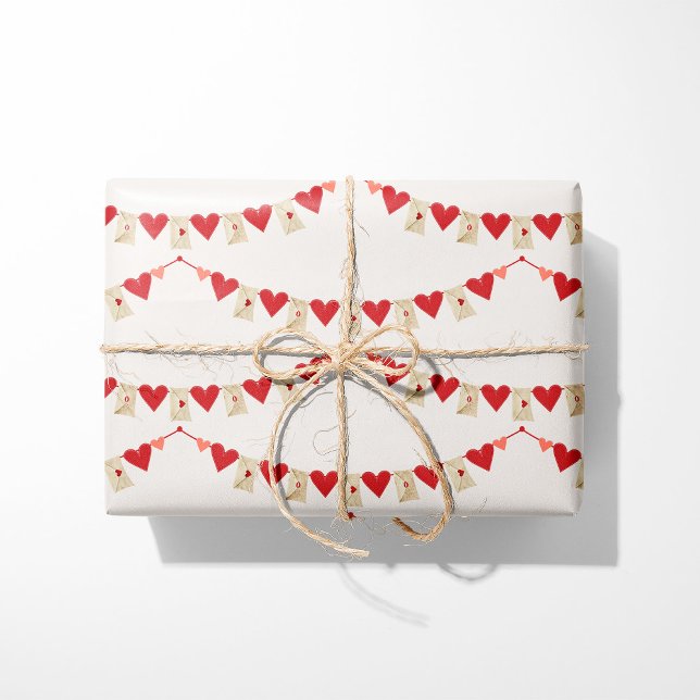 Papier Cadeau Lettre d'amour Garland (Créateur téléchargé)