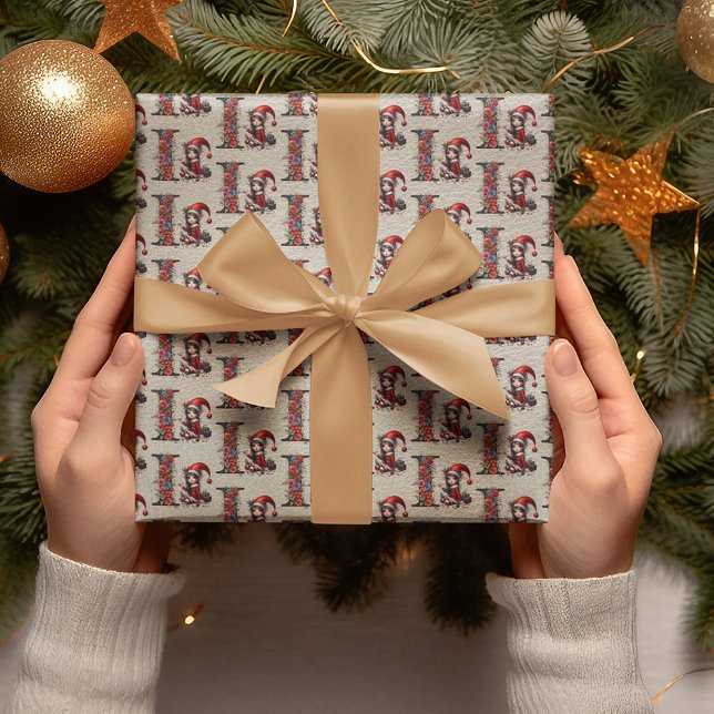 Papier Cadeau LETTRE Festive IER DES JEUX DE Noël (Créateur téléchargé)