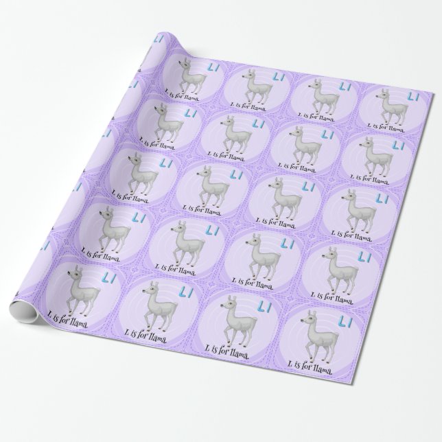 Papier Cadeau Lettre L (Déroulé)