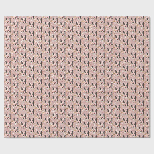 Papier Cadeau Lettre M (Plat)