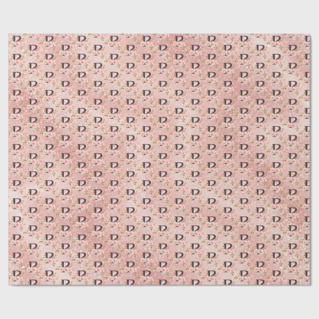 Papier Cadeau Lettre P (Plat)