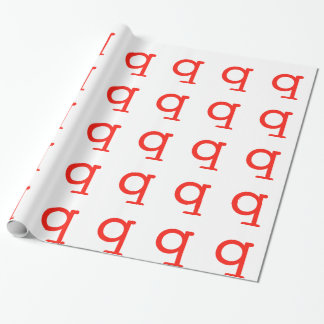 Papier Cadeau Lettre q
