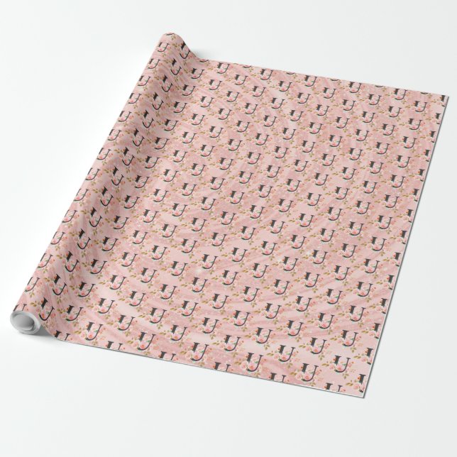 Papier Cadeau Lettre U (Déroulé)