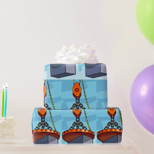 Papier Cadeau Levage de grue