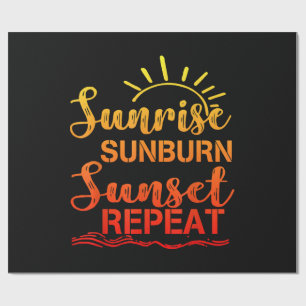 Papier Cadeau Lever de soleil Coup de soleil Coucher de soleil R