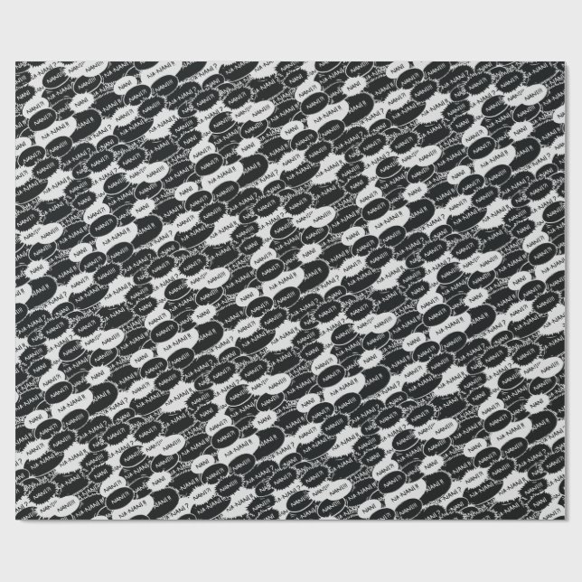 Papier Cadeau L'explosion de Nani Motif sans visage (Plat)