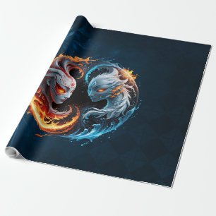 Papier Cadeau L'harmonie élémentaire, yin et yang de la nature.