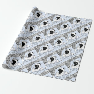 PAPIER CADEAU L'HOMME ET LES COSMOS