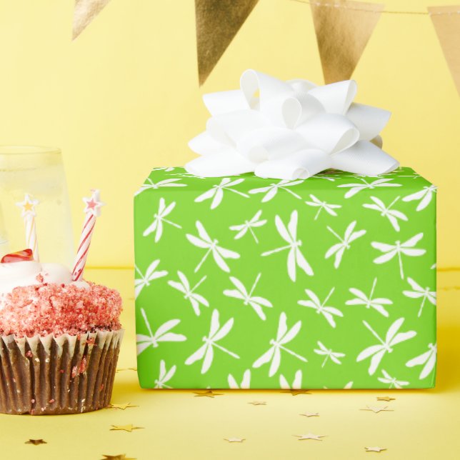 Papier Cadeau Libellule de la nature (Fête d'anniversaire)