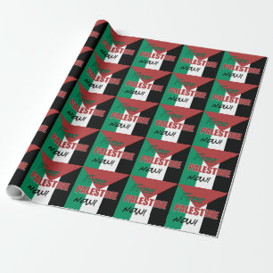 Papier Cadeau Libérez la Palestine maintenant Drapeau palestinie