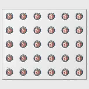 Papier Cadeau Liberté Cachée Patriotique Illusion Optique Patrio