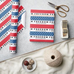 Papier Cadeau Liberté Un Véritable Patriote