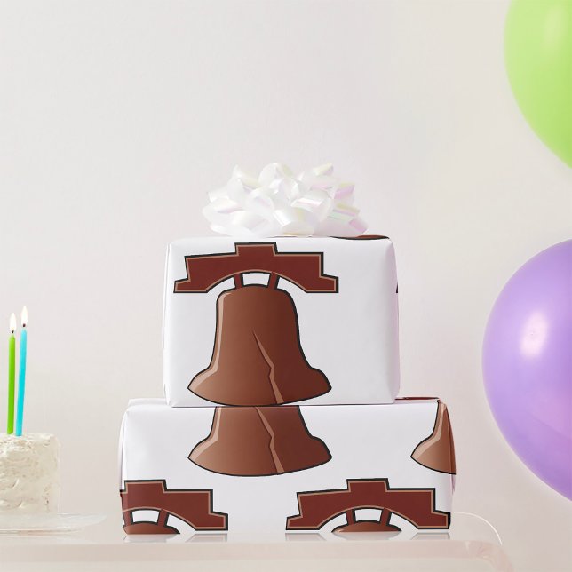 Papier Cadeau Liberty moderne Bell Patriotique Philadelphie Icon (Créateur téléchargé)