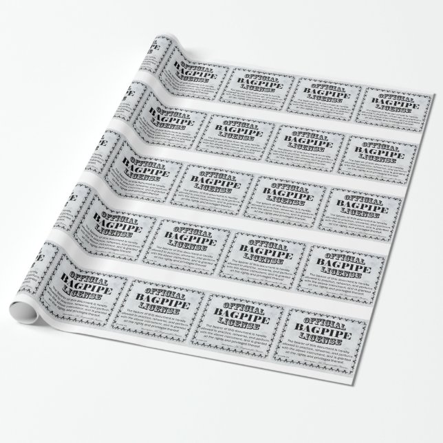 Papier Cadeau Licence Bagpipe (Déroulé)