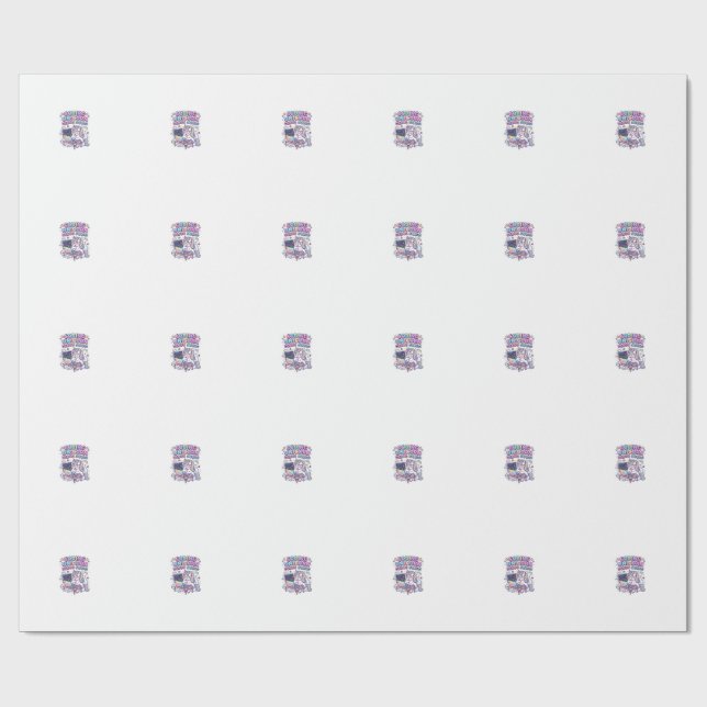Papier Cadeau Licorne Coding Licorne Debug Squad Marché Charmant (Plat)