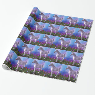 Papier Cadeau Licorne majestueuse