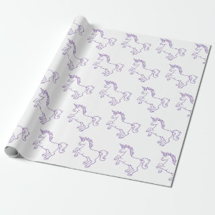 Papier Cadeau Licorne mignonne