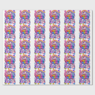 Papier Cadeau Licorne Mignonne Squishy Kawaii Bébés Licornes Arc