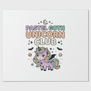 Papier Cadeau Licorne Pastel Goth Licorne Club Graphique Tendanc