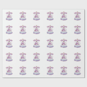 Papier Cadeau Licorne Petite Reine Grand Royaume Idée Cadeau Aut