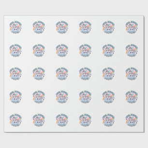 Papier Cadeau Licorne Pixel Licorne Puissance Conception Graphiq