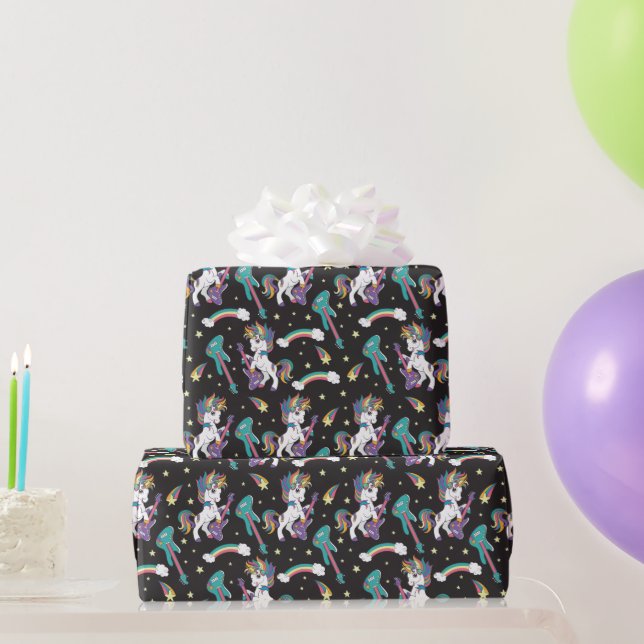 Papier Cadeau Licornes Rock N (Cadeaux de fête)