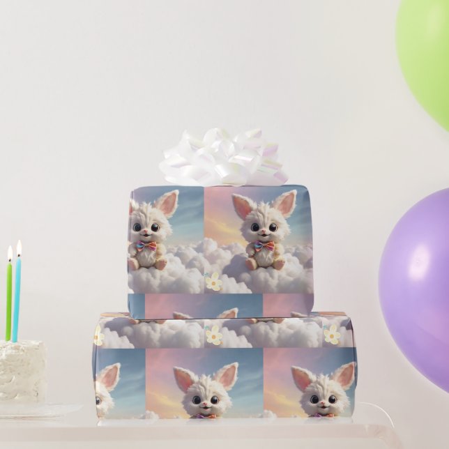 Papier Cadeau "Lièvre céleste" (Cadeaux de fête)