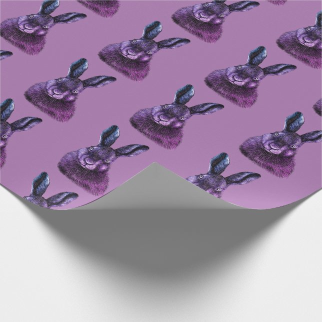 Papier Cadeau lièvres, dessin de lapin (Coin)