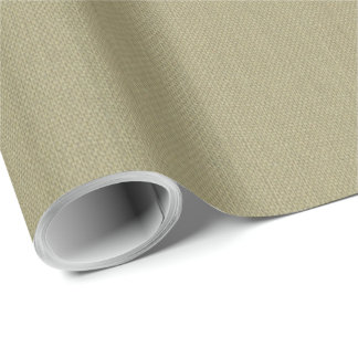 Papier Cadeau Light Green Beige Linen Mimic Fabric Effect